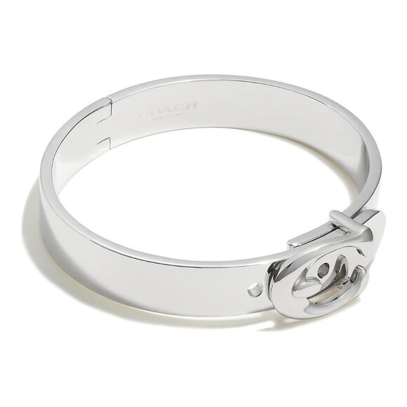 Coach Women's Signature C Buckle Bangle Bracelet - Picture 1 of 10